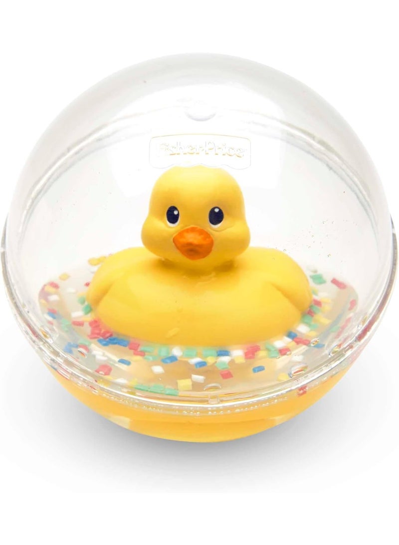 Fisher-Price 75676 Watermates Duck Ball, New-Born, Baby and Toddler Yellow Bath Toys - Image 1